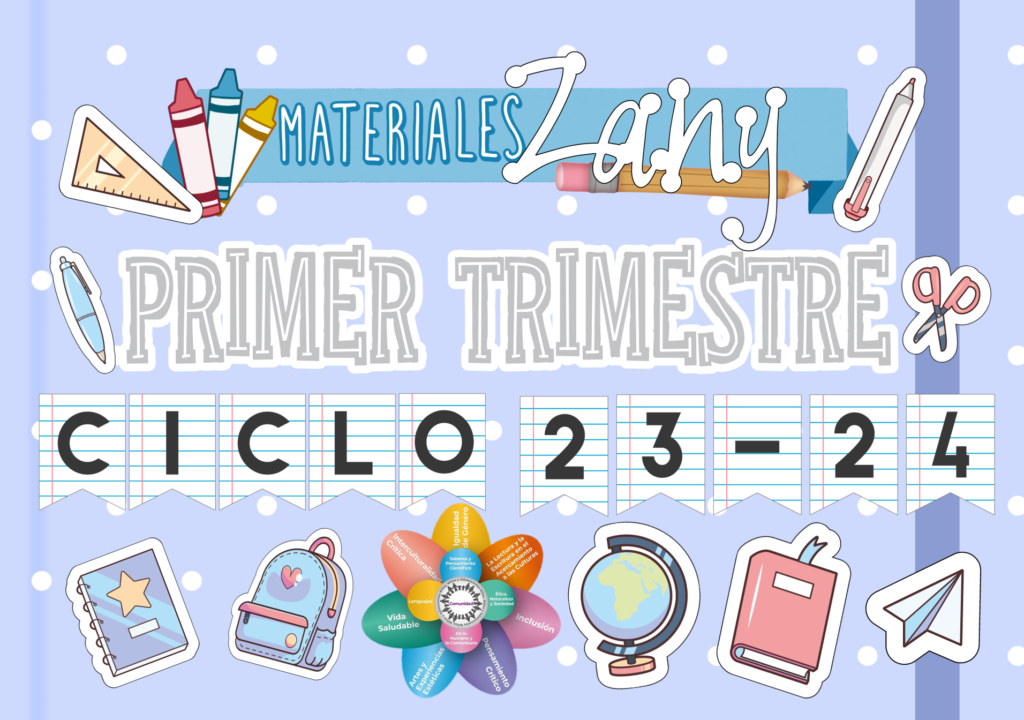 Primer Trimestre NEM Ciclo 2023 2024 Primaria Materiales Zany